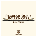 Regular Quick Rolled Oats - Per Pound